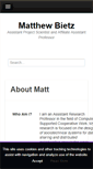 Mobile Screenshot of matthewbietz.org